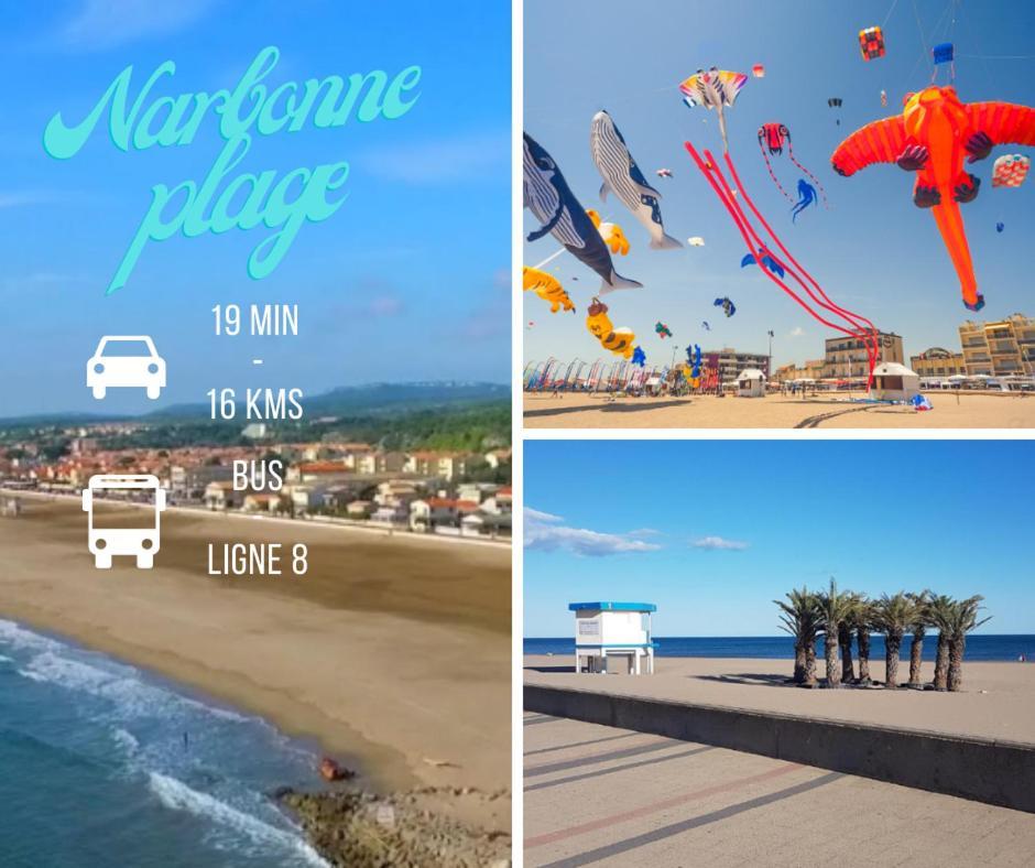 Le Spacieux Anatole, T3 Bis, Centre Ville Narbonne Narbona Exterior foto